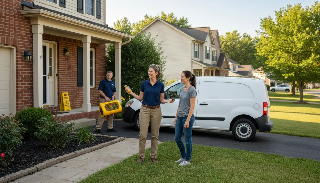 Water restoration image for Fire And Smoke Damage Restoration in Centerburg, OH